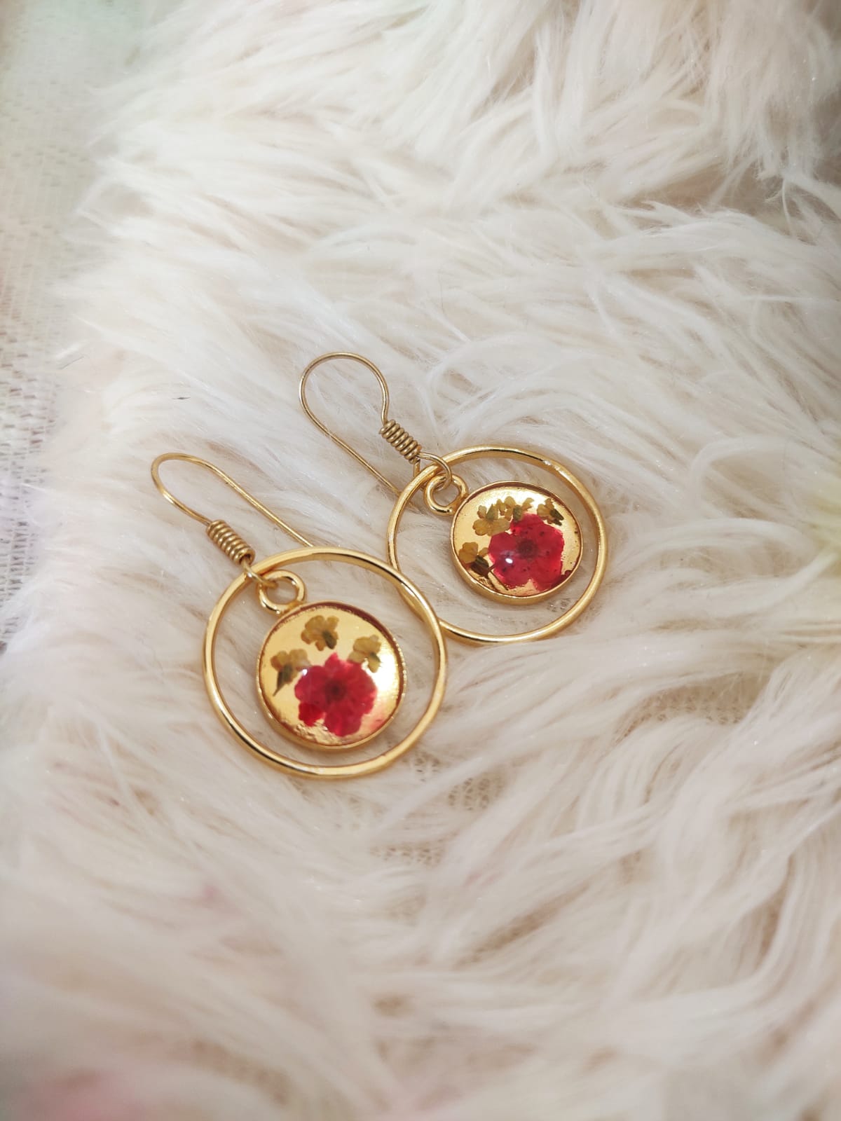 Red Earrings Handmade