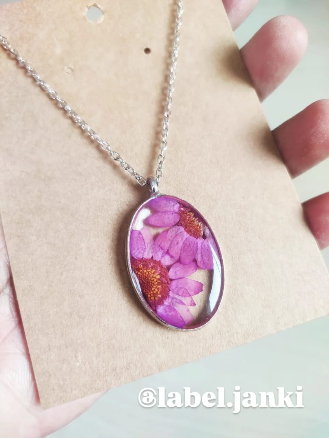 Pink Daisy Pendant